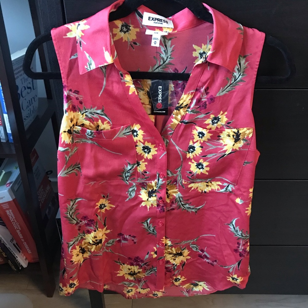 COPY - Express Medium Portofino Pink Floral - NWT